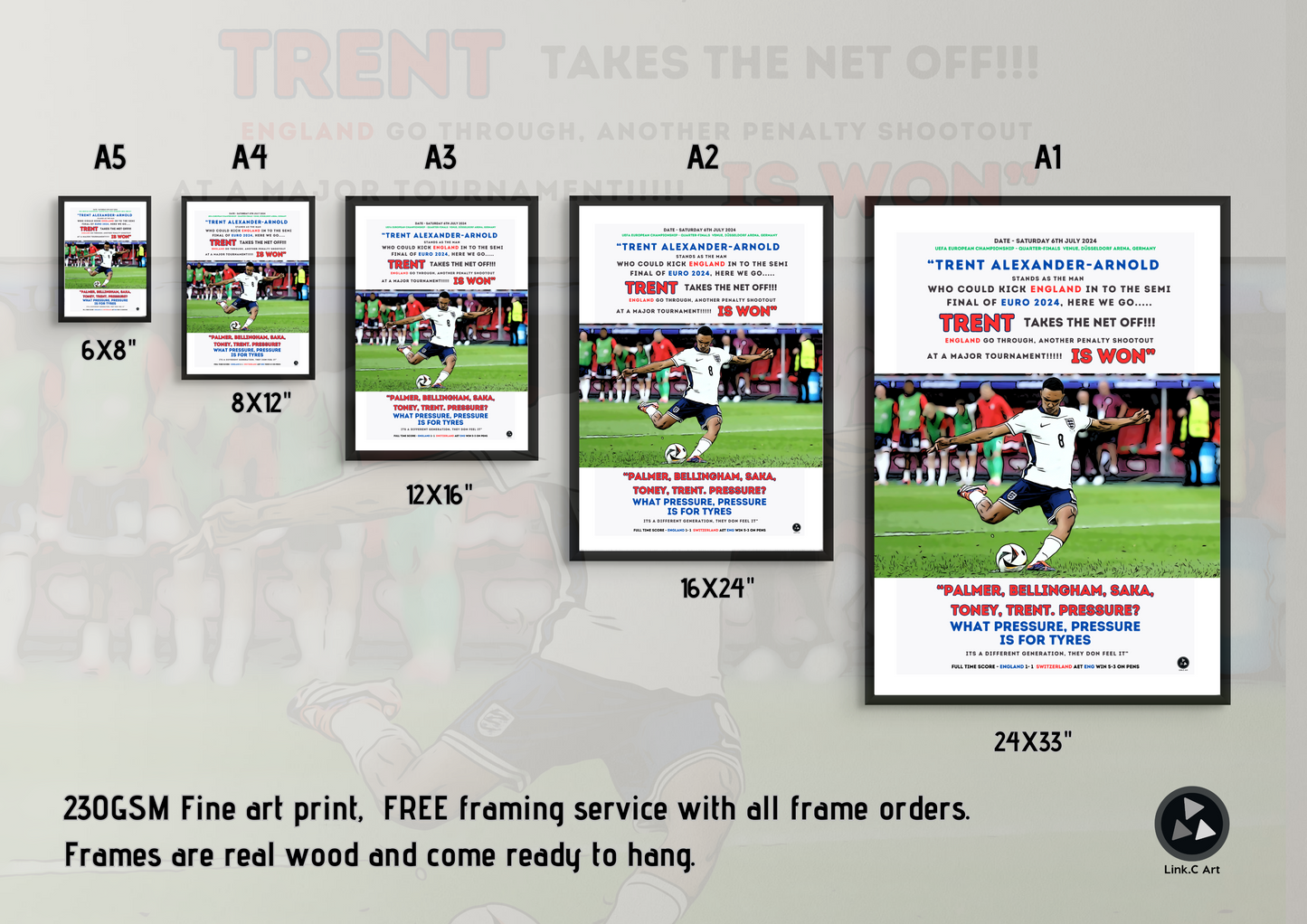 England Pressure what pressure - Trent Alexander-Arnold Print