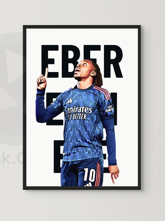 Eberechi Eze 10 Arsenal Football Print