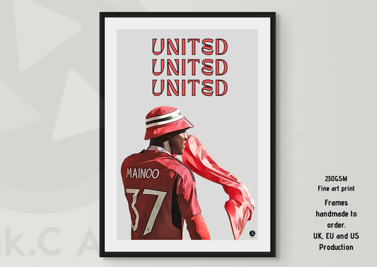 United Mainoo - Poster of Kobbie Mainoo