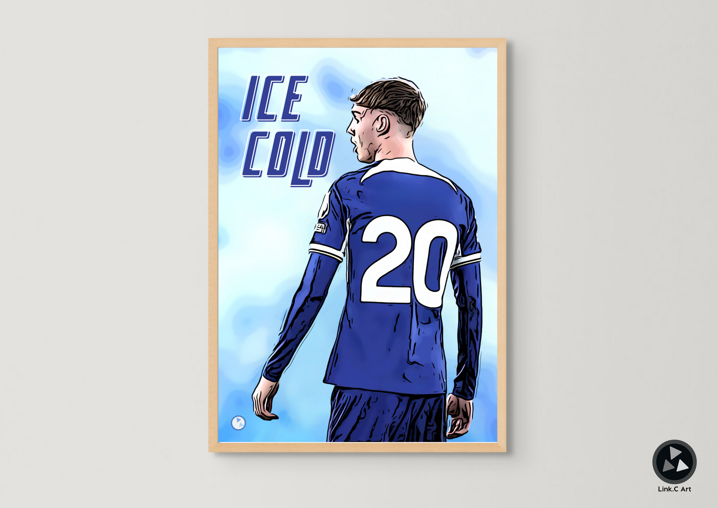ICE COLD - Cole Palmer Art Poster - Chelsea Football Club Print