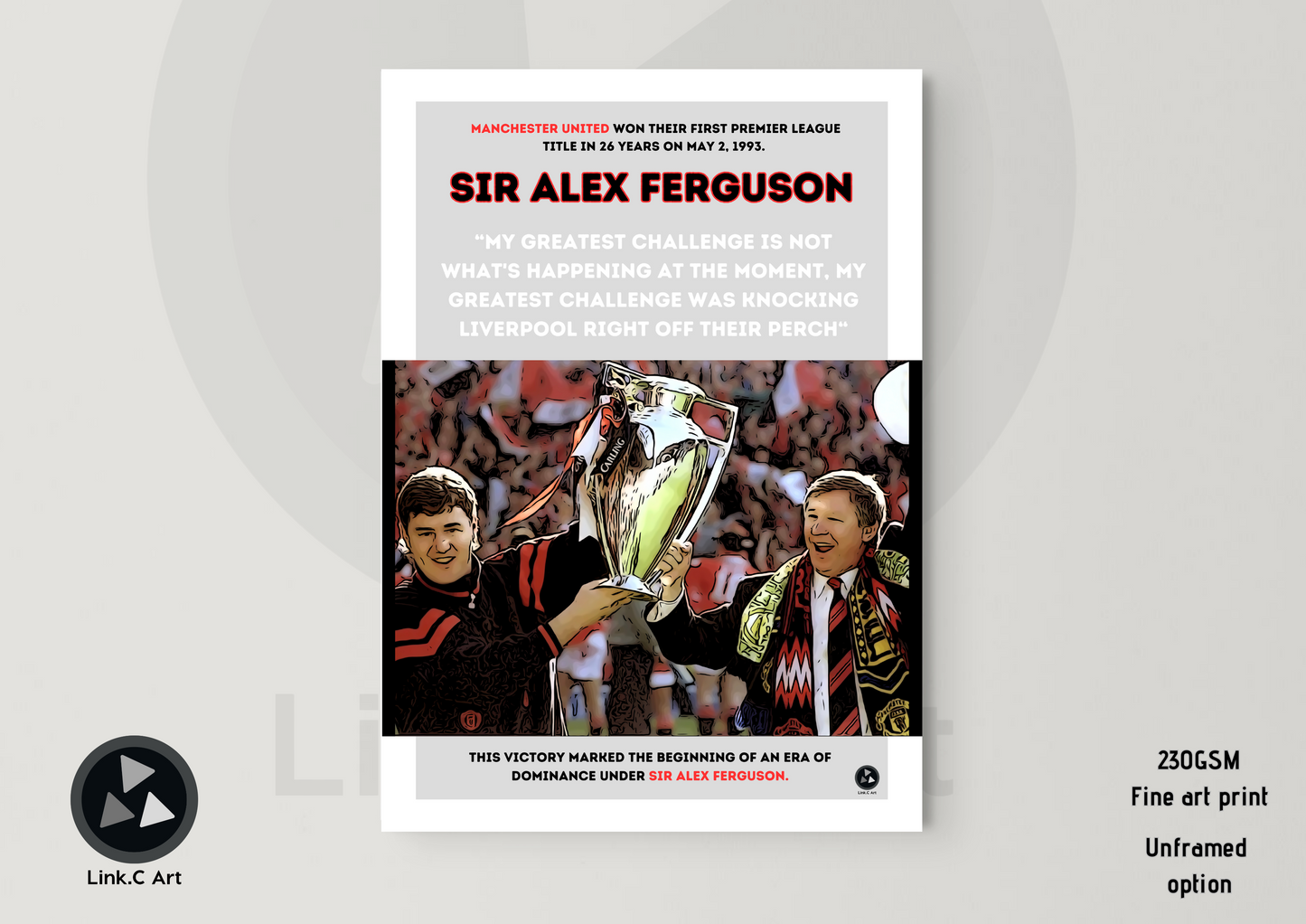 Sir Alex Ferguson - Challenge- Manchester United - Colour
