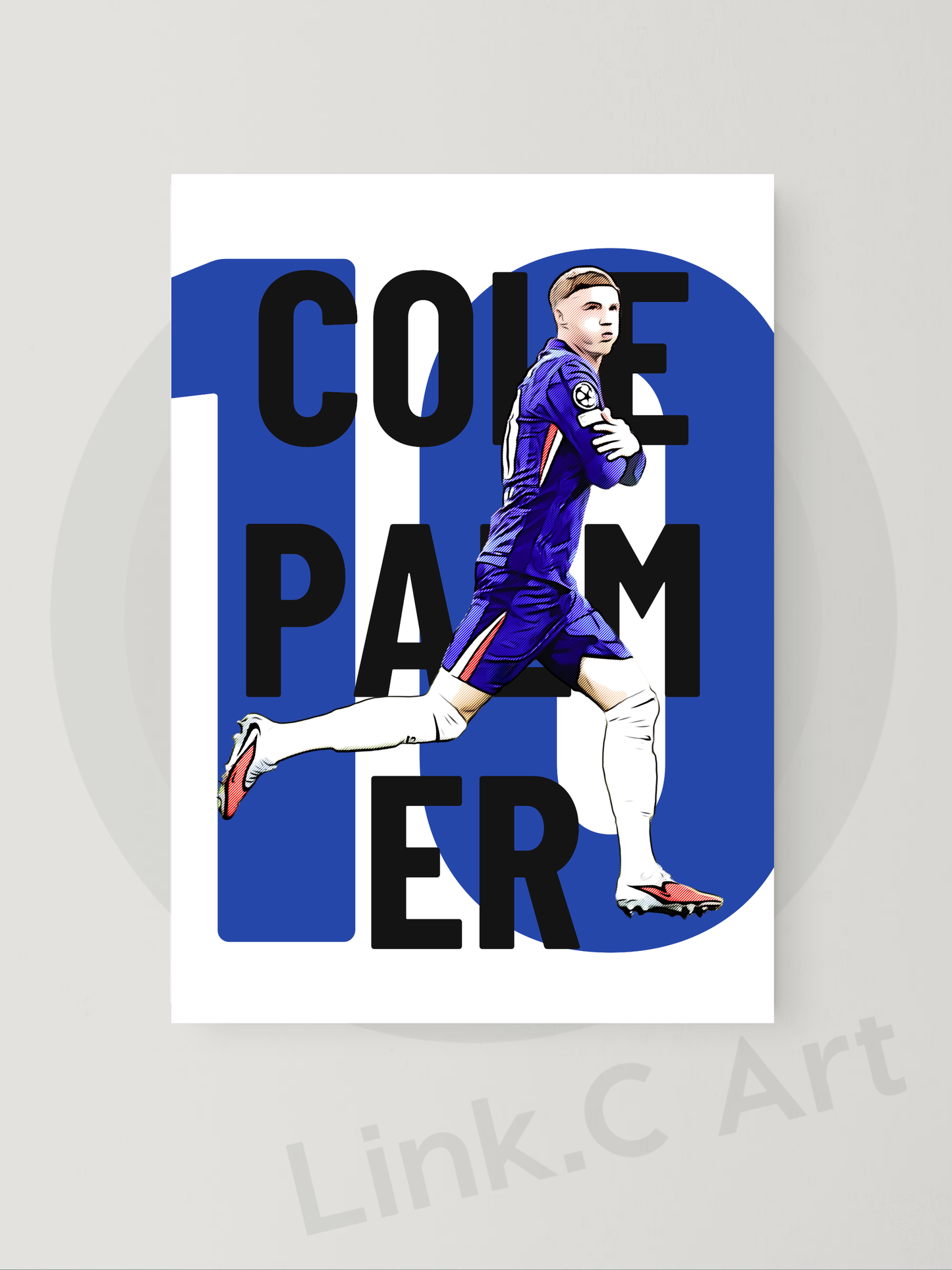 Cole Palmer 10 Chelsea FC Football Print