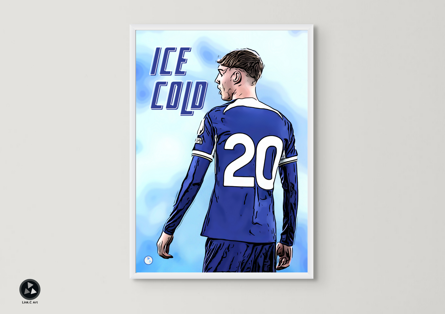 ICE COLD - Cole Palmer Art Poster - Chelsea Football Club Print