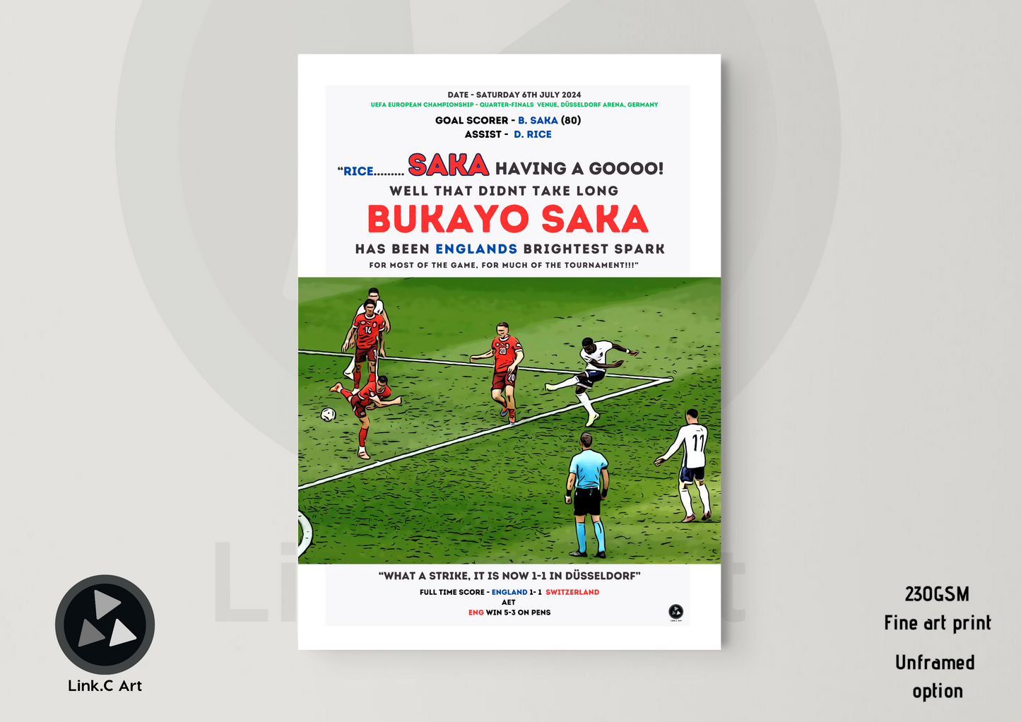 Bukayo Saka #2 Equalizing Goal Unofficial