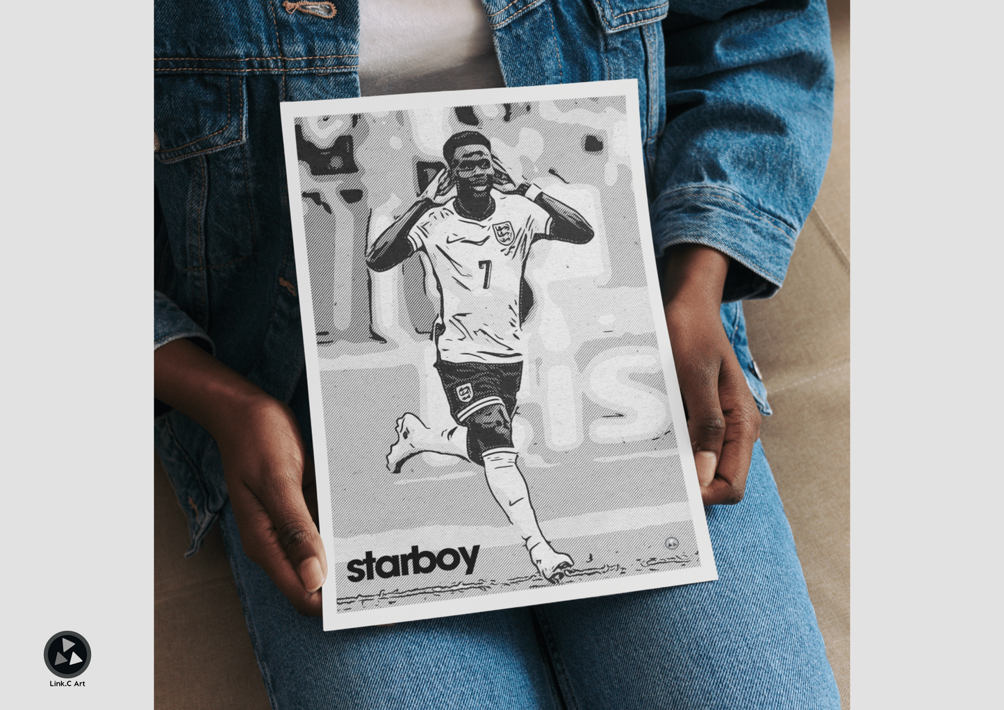 Saka - Starboy - England Euro 2024 Bukayo Saka Art Poster