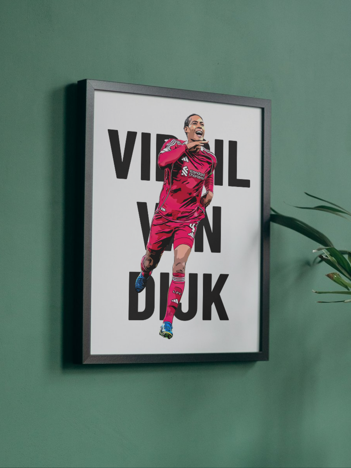Virgil van Dijk Liverpool Football Print