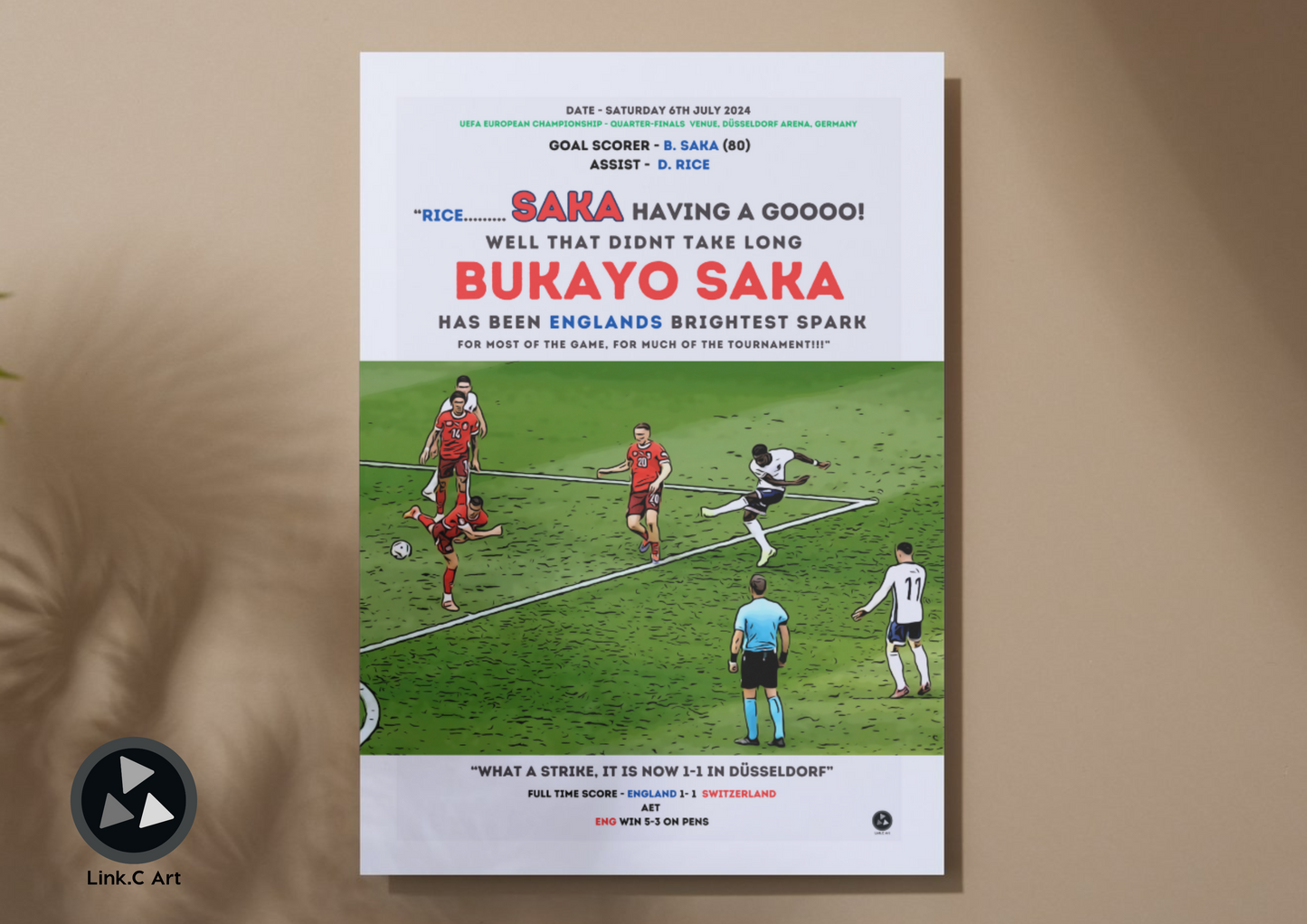 Bukayo Saka #2 Equalizing Goal Unofficial