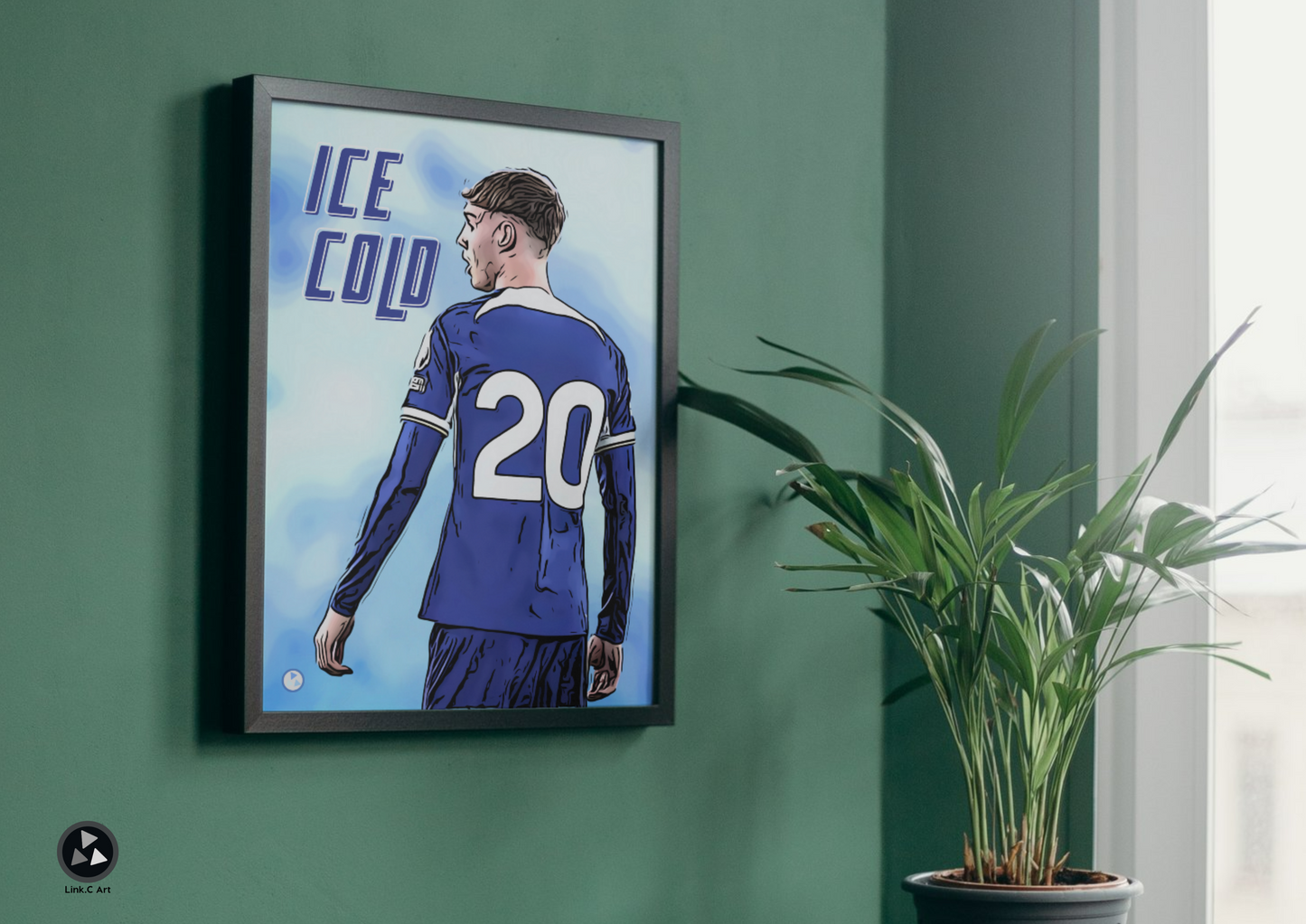 ICE COLD - Cole Palmer Art Poster - Chelsea Football Club Print