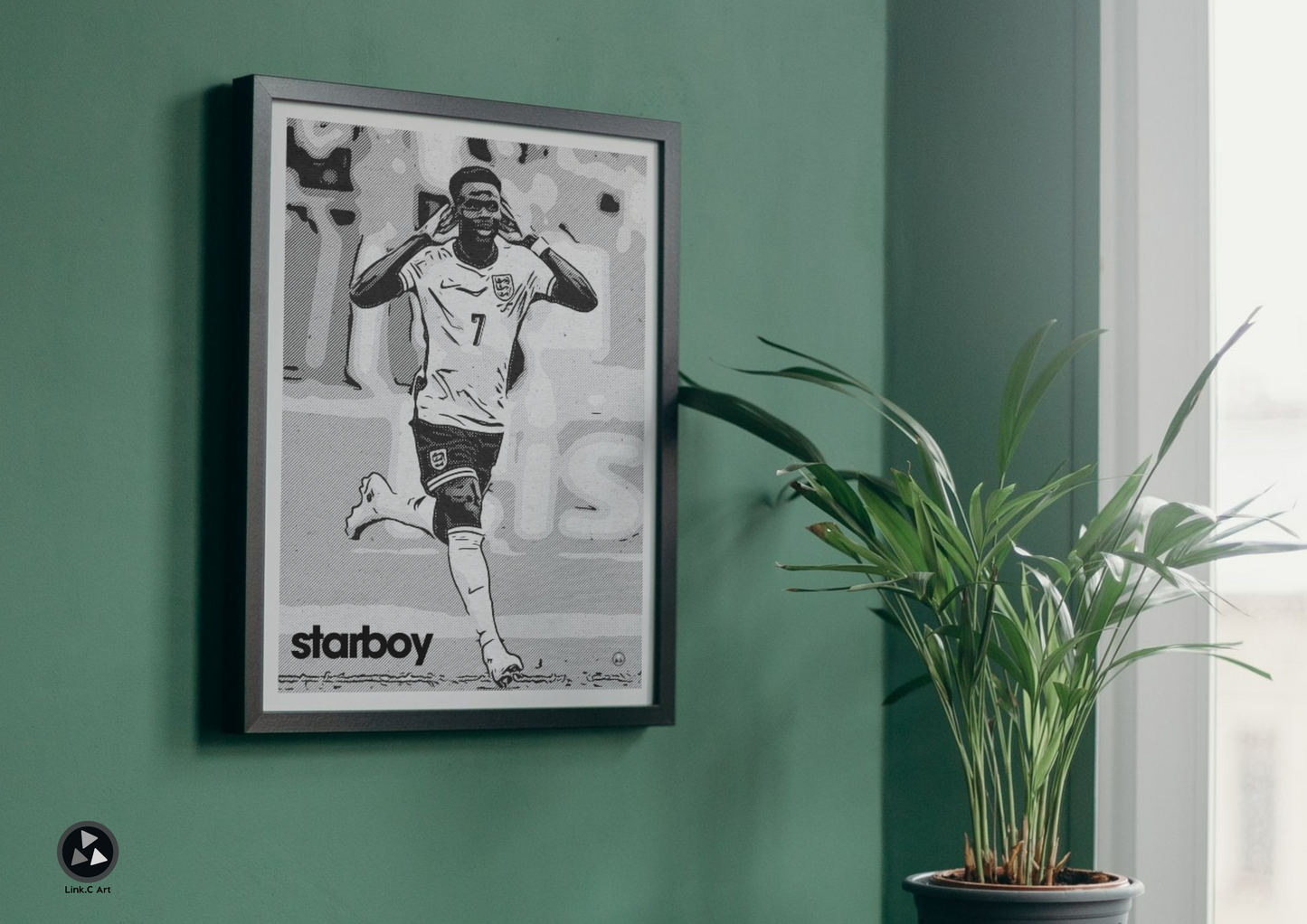 Saka - Starboy - England Euro 2024 Bukayo Saka Art Poster