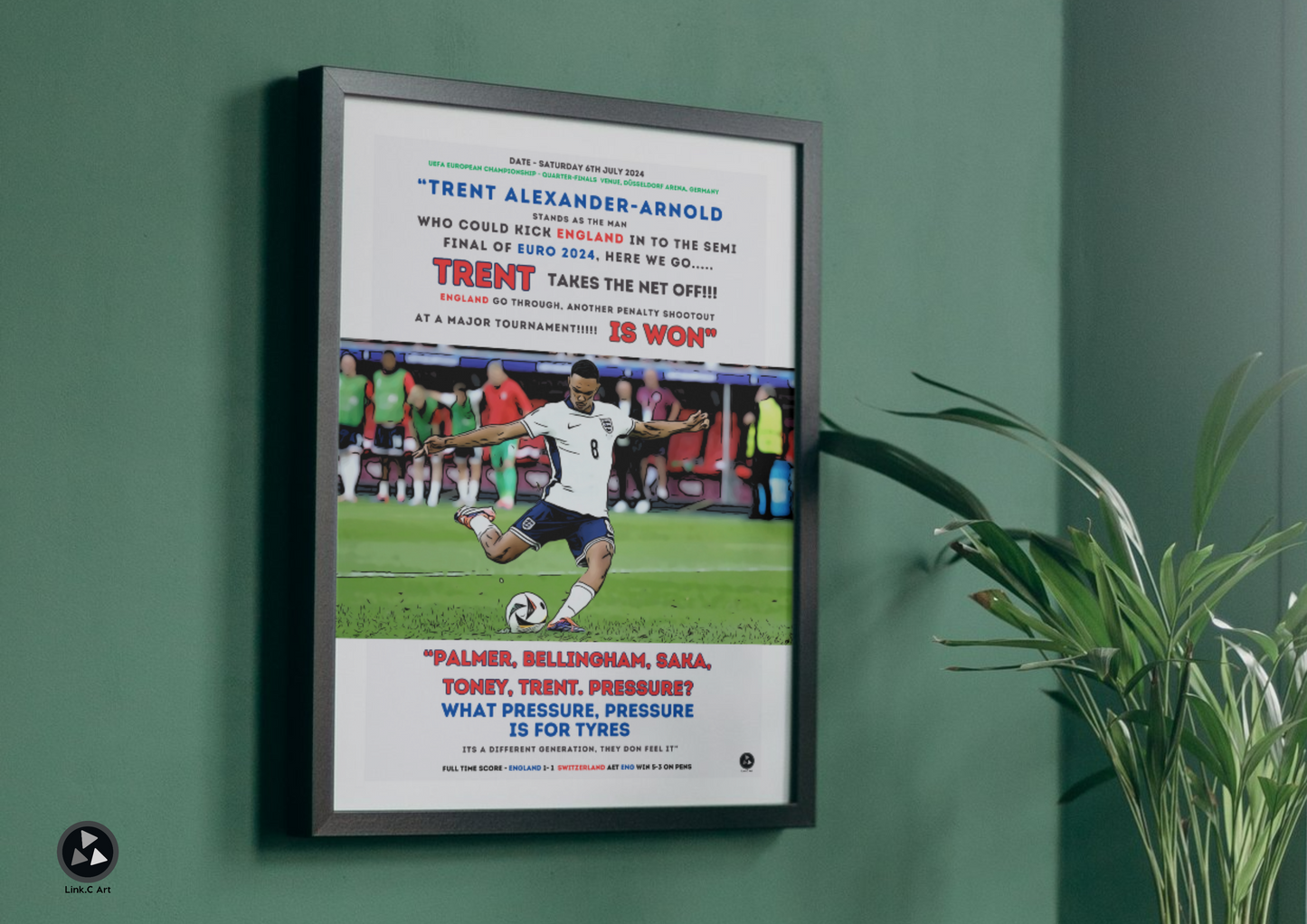 England Pressure what pressure - Trent Alexander-Arnold Print