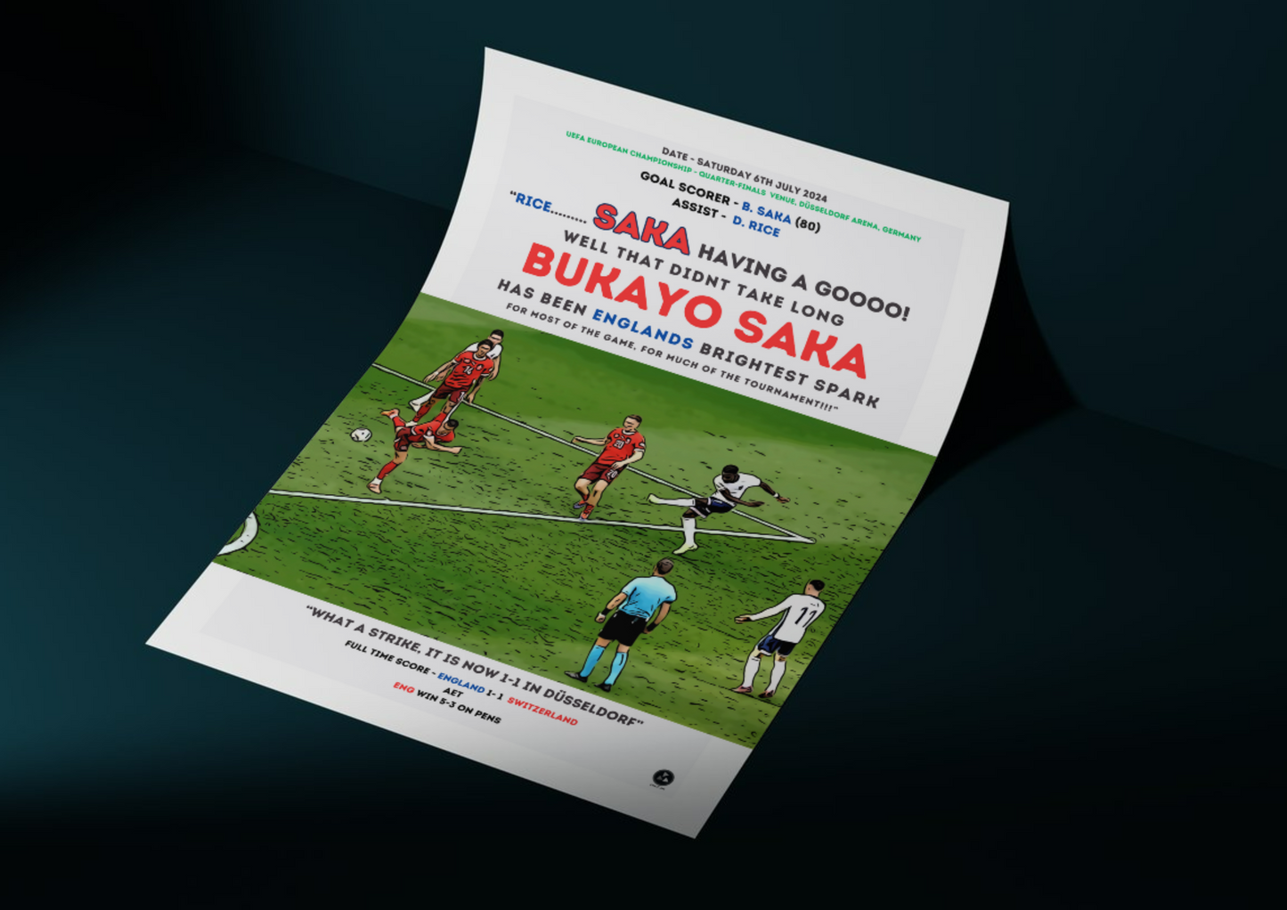 Bukayo Saka #2 Equalizing Goal Unofficial