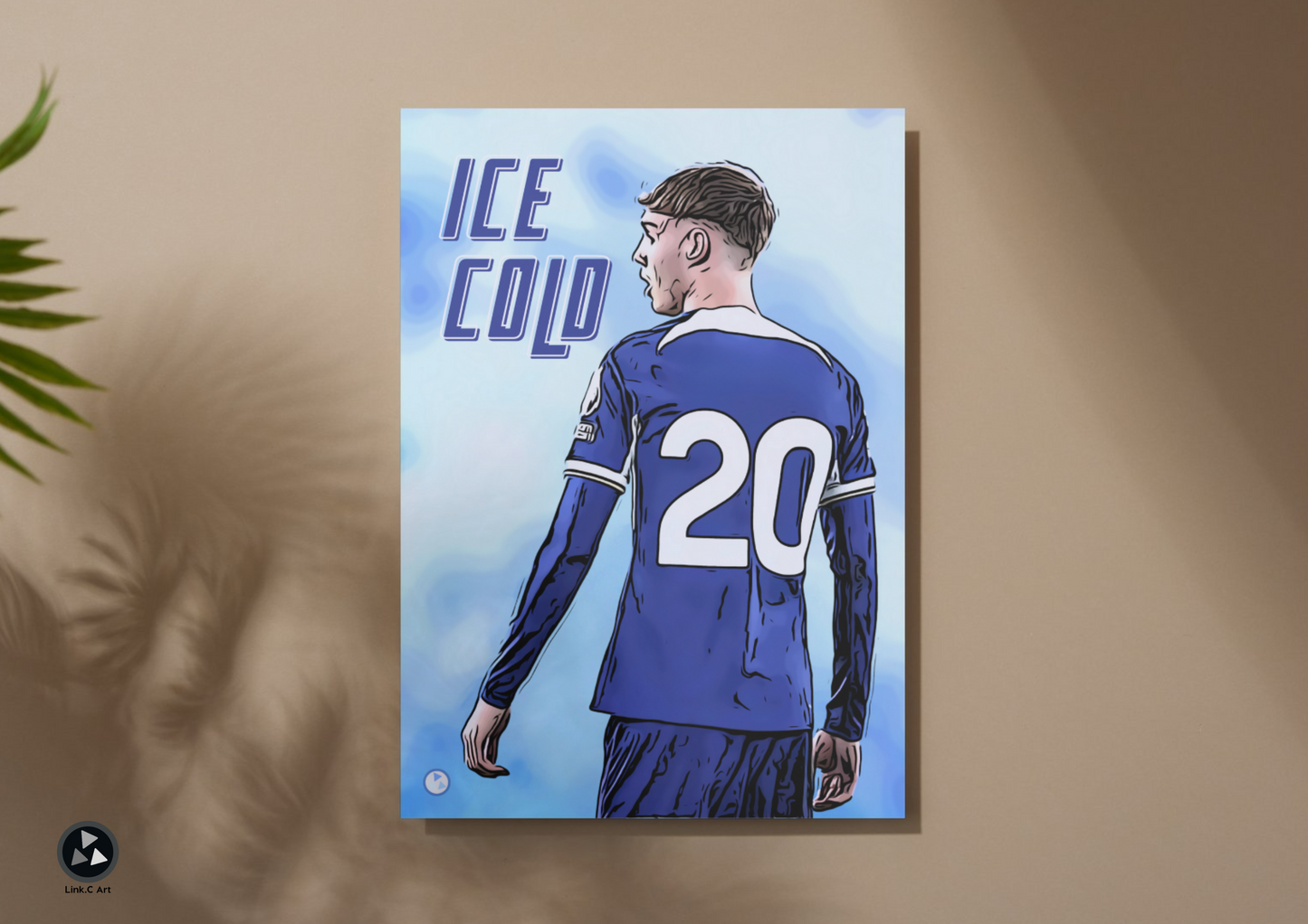 ICE COLD - Cole Palmer Art Poster - Chelsea Football Club Print
