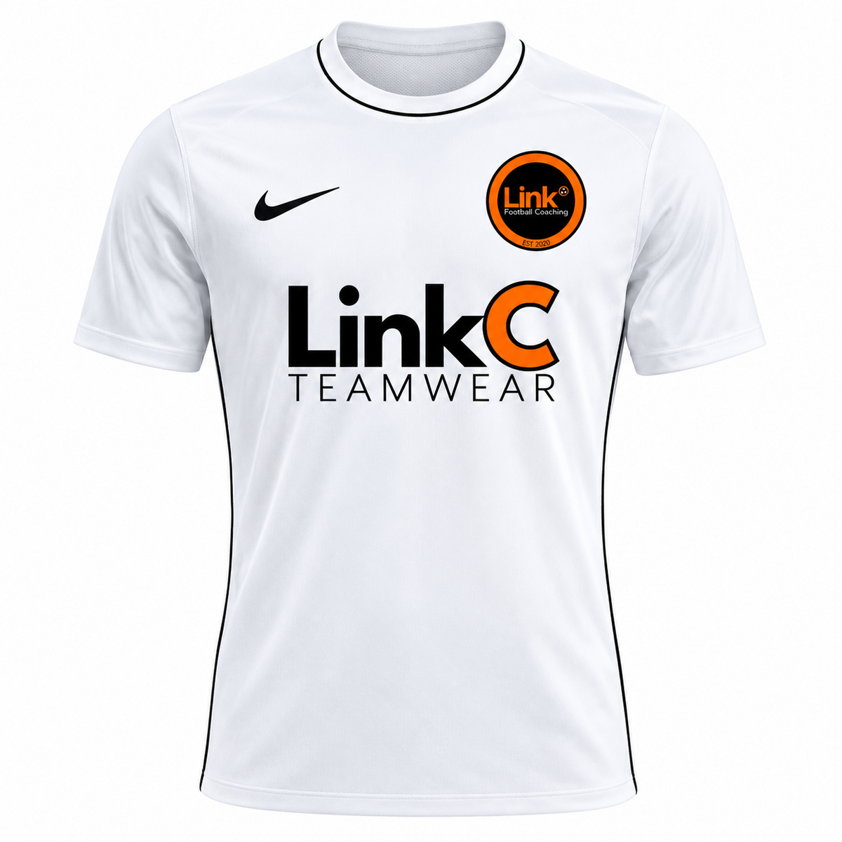 Link Football Coaching White Training Top Summer Edition 2027 front view