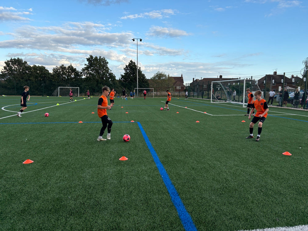 LINK players training on a 3G football pitch