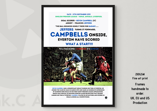 Kevin Campbell Iconic Goal Print