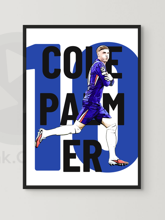 Cole Palmer 10 Chelsea FC Football Print