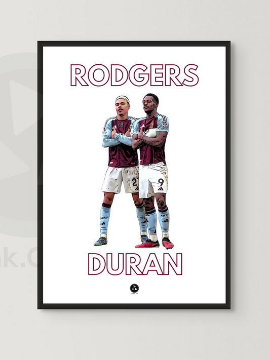 Rodgers & Duran #1 - Aston Villa Fan Poster