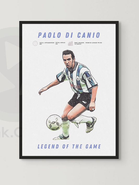 Legends of the Game: Paulo Di Canio - Premium Football Fan Print