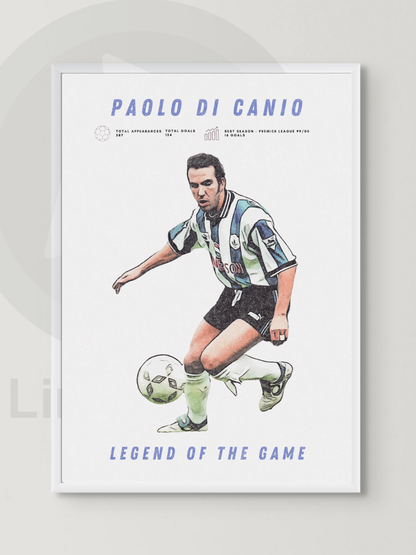 Legends of the Game: Paulo Di Canio - Premium Football Fan Print