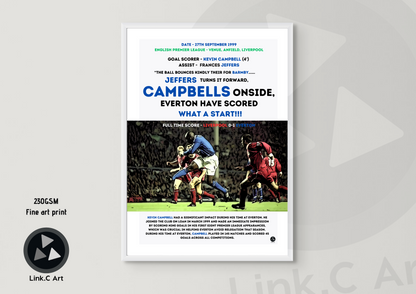 Kevin Campbell Iconic Goal Print