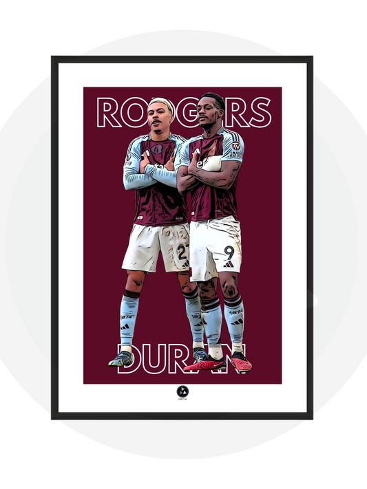 Rodgers & Duran #2- Aston Villa Fan Poster