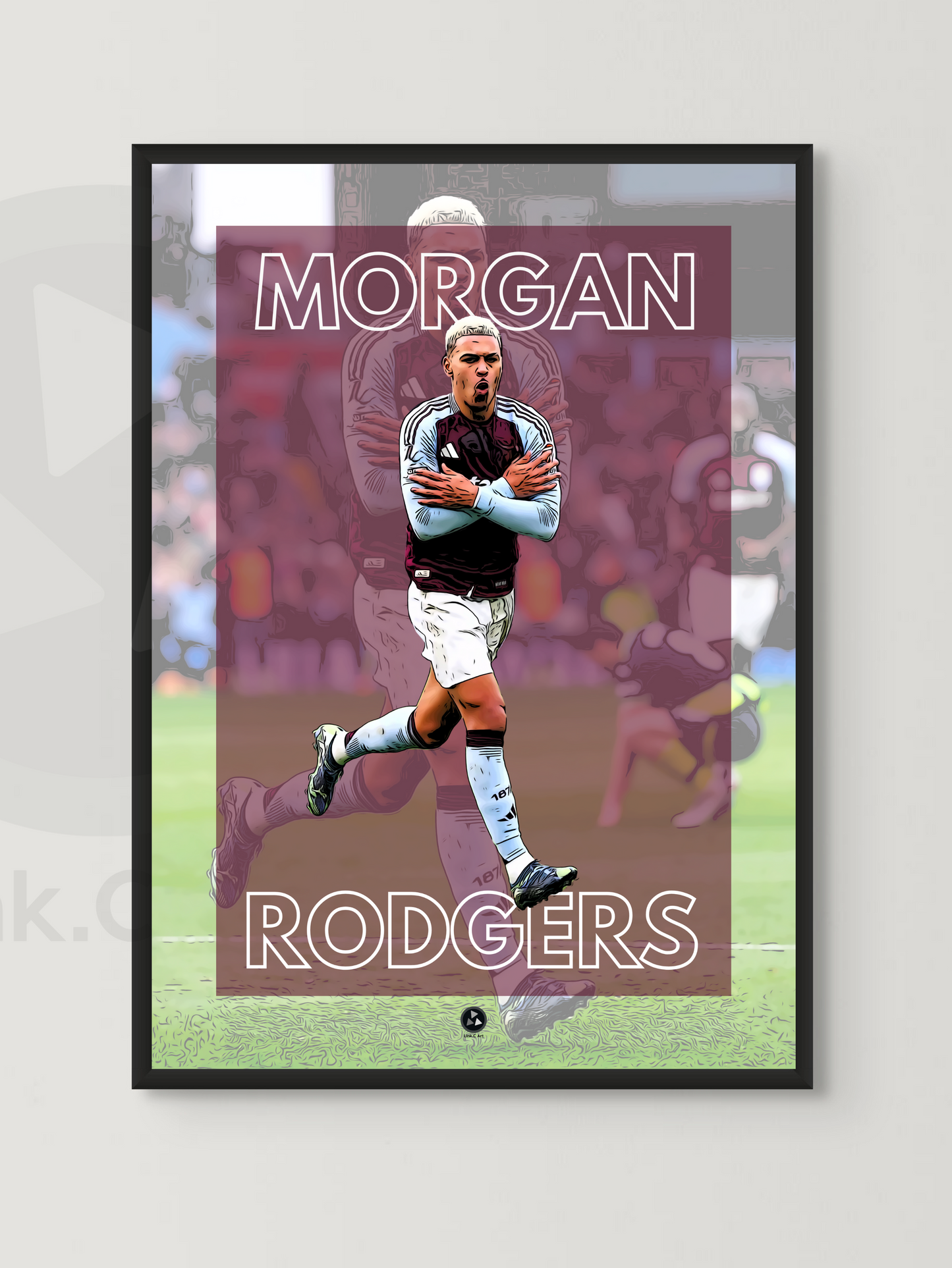 Morgan Rodgers #2- Aston Villa Fan Poster