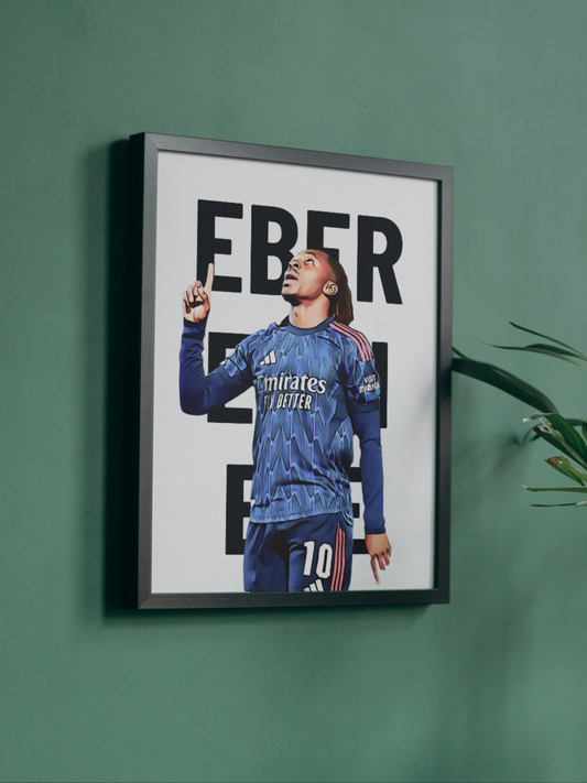 Eberechi Eze 10 Arsenal Football Print