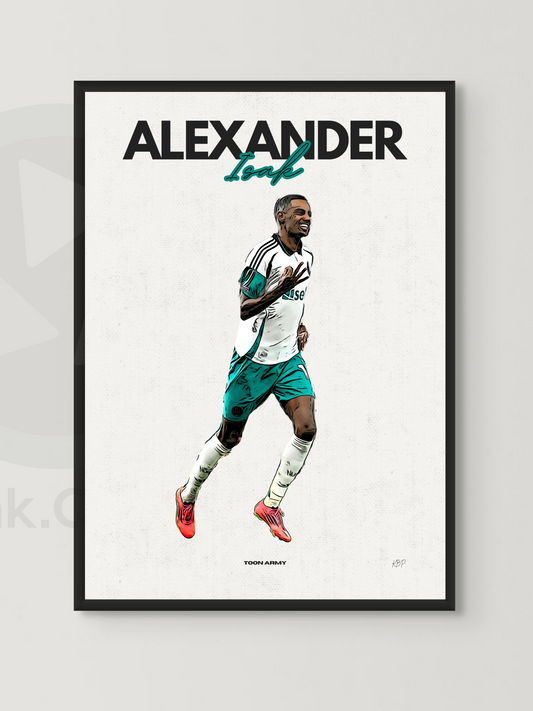 Alexander Isak Hat-Trick Hero Print – Newcastle United VRS Ipswich Town 2024