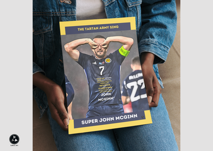 Super John McGinn Scotland Football Poster