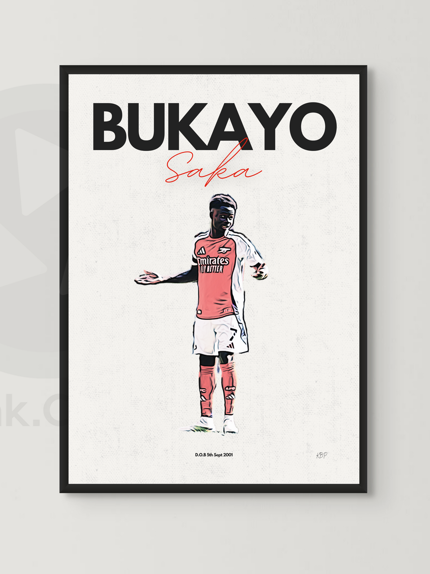 Bukayo Saka #2 Arsenal FC - Poster