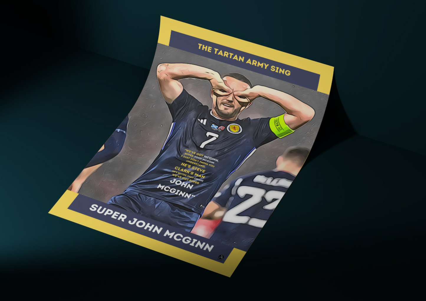 Super John McGinn Scotland Football Poster