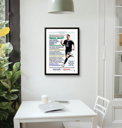 Kenny McLean Scotland 98th Minute Wonder Goal – World Cup Qualification Print